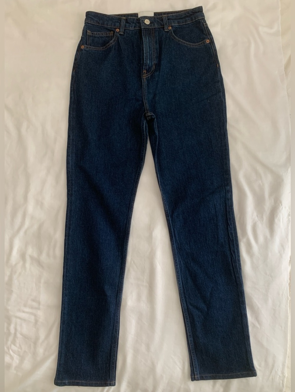 EUC Reformation Jax Stretch High Rise Straight Jeans Seneca Wash
| Size 27